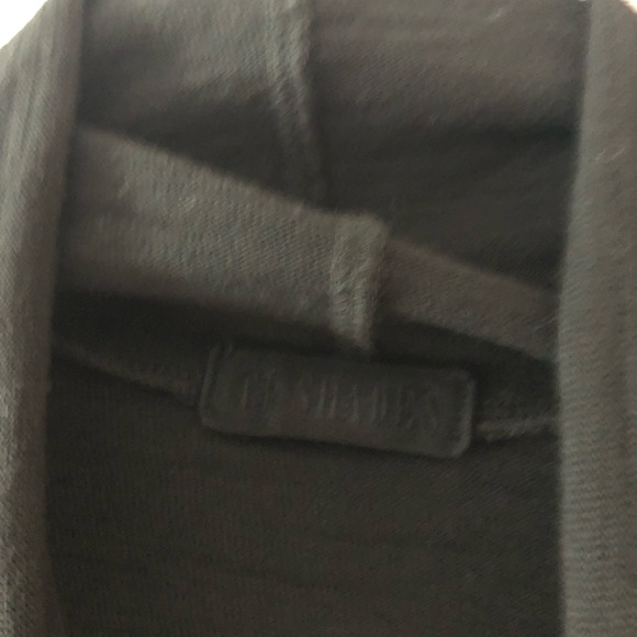 CP Shades Alla Turtleneck Knit Midi Dress in Black Cotton Size Medium - Picture 5 of 16